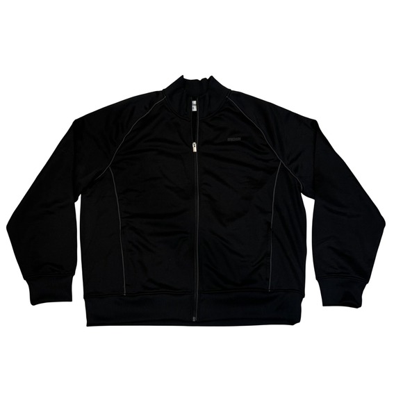 Gymshark Black Full Zip Track Jacket Men's XXL‎ Athletic Sportswear